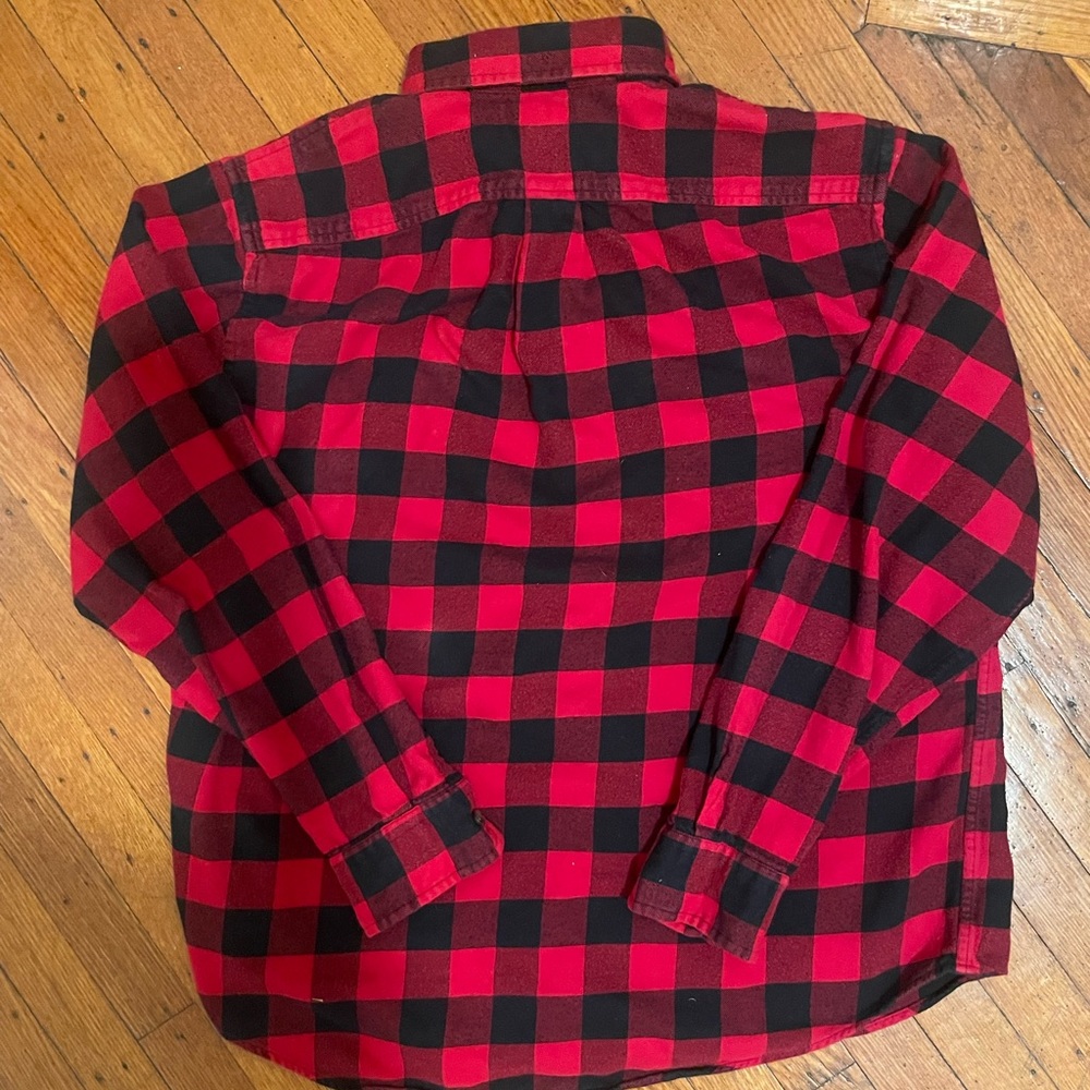 Lands' End Men's Traditional Fit Flagship Flannel Shirt - Picture 5 of 7